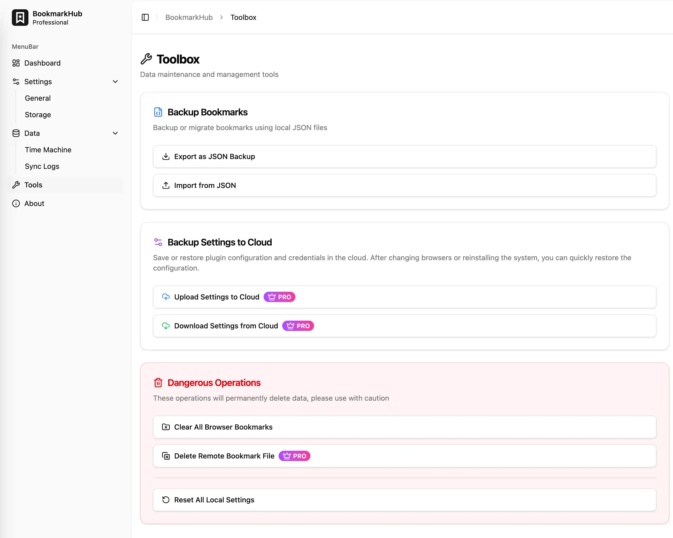 BookmarkHub Tools